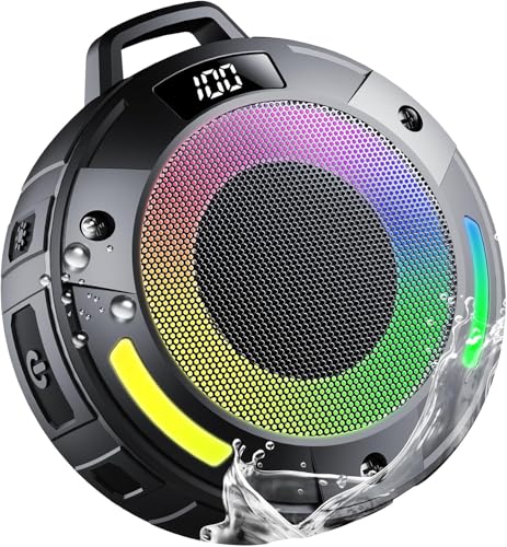 Bluetooth Speaker, 2026 Portable Wireless Shower Speaker, Digital Display Portable Speaker with...