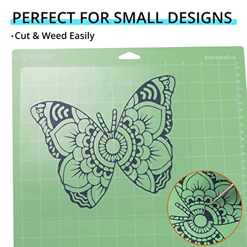 Image of HTVRONT Black Heat Transfer Vinyl Rolls - 2 Rolls 12 inch x 20ft Black Iron on Vinyl for Shirts, HTV for All Cutting Machines - Easy to Cut & Weed for Craft Heat Transfer Design