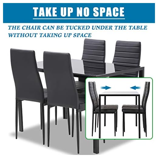 FDW 5-Piece Modern Dining Table Set