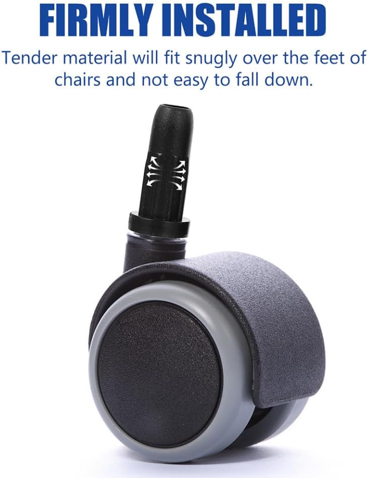 Miniatura 4 de 25 Uds. Cubierta universal para silla con ruedas, tapas protectoras para ruedas giratorias, funda de casquillo de rueda para uso en casa y oficina