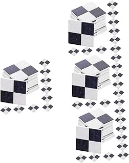 SAFIGLE 72 Pçs Piso De Casa De Bonecas Decoração De Madeira Mini Casa De Bonecas Mini Casa De Bonecas Folha De Piso Layout De Casa De Bonecas Prop Acabamento De Tapete Pequena Boneca Piso