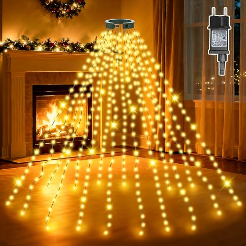 Lincentra Lichterkette Weihnachtsbaum Warmweiß, 3m 480 LED...