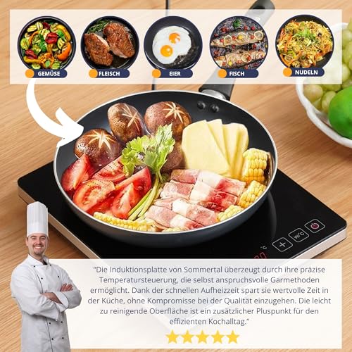 Plaque à induction mince commande tactile 2000 W Sommertal