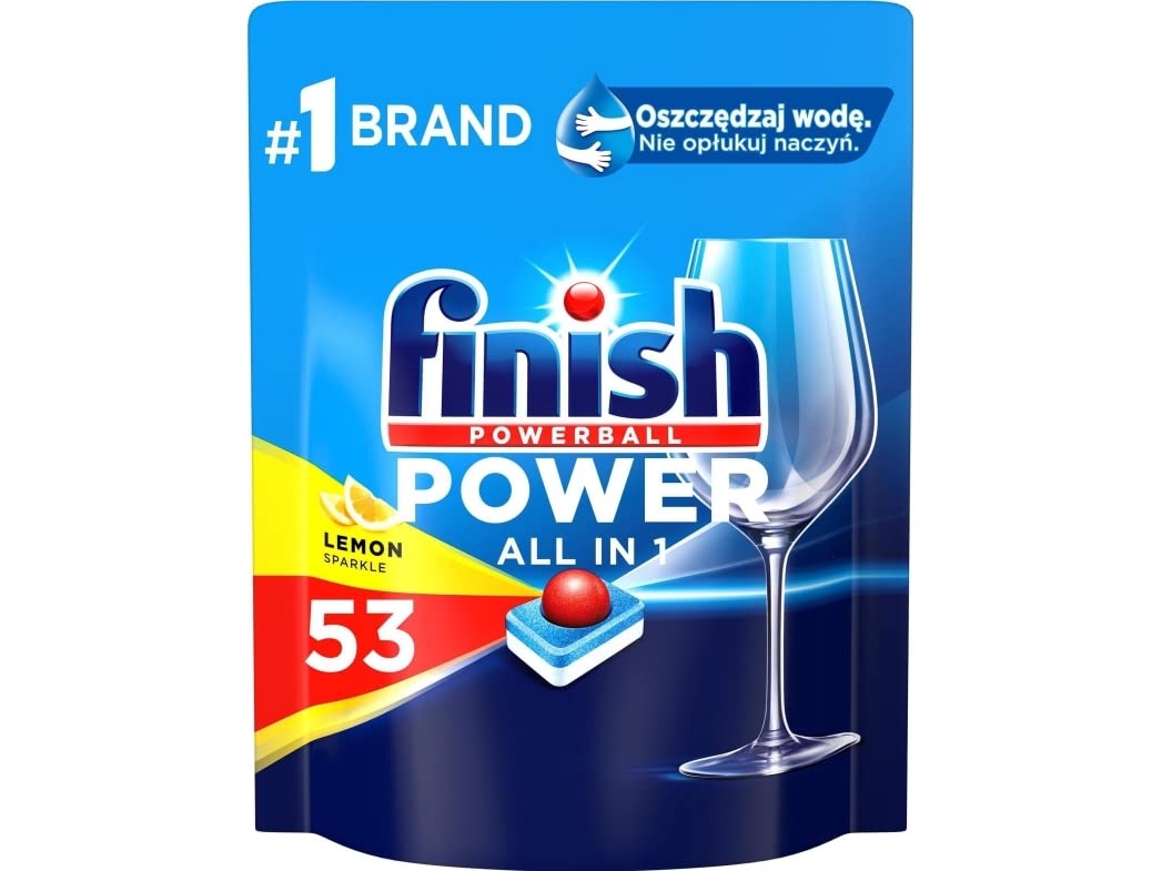 Finish All in One Powberball Dishwasher Tablets 53's Lemon