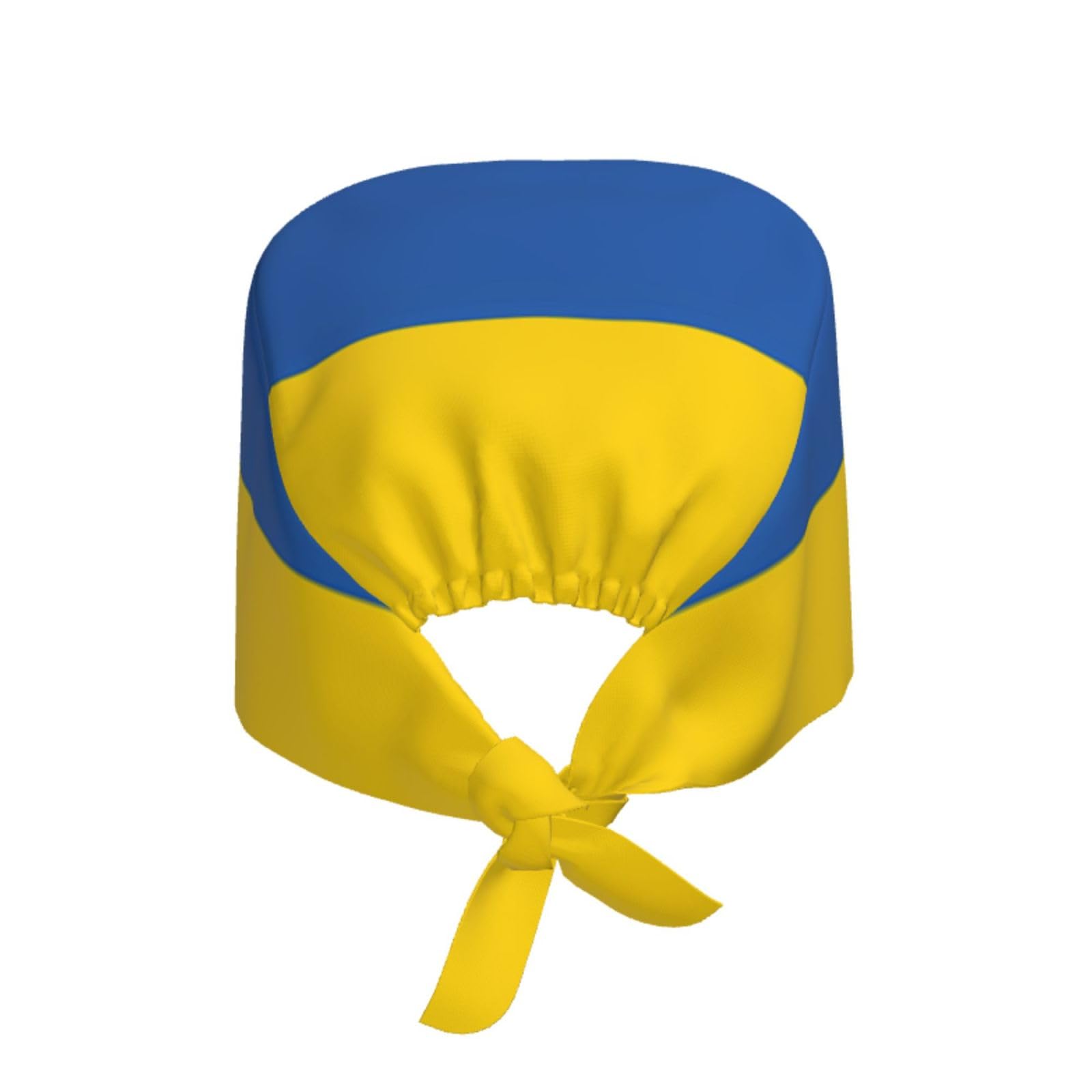 YYHWHJDE Breathable Work Hat Flag of Ukraine Prints Adjustable Comfortable Chef Hat for Women & Men Black