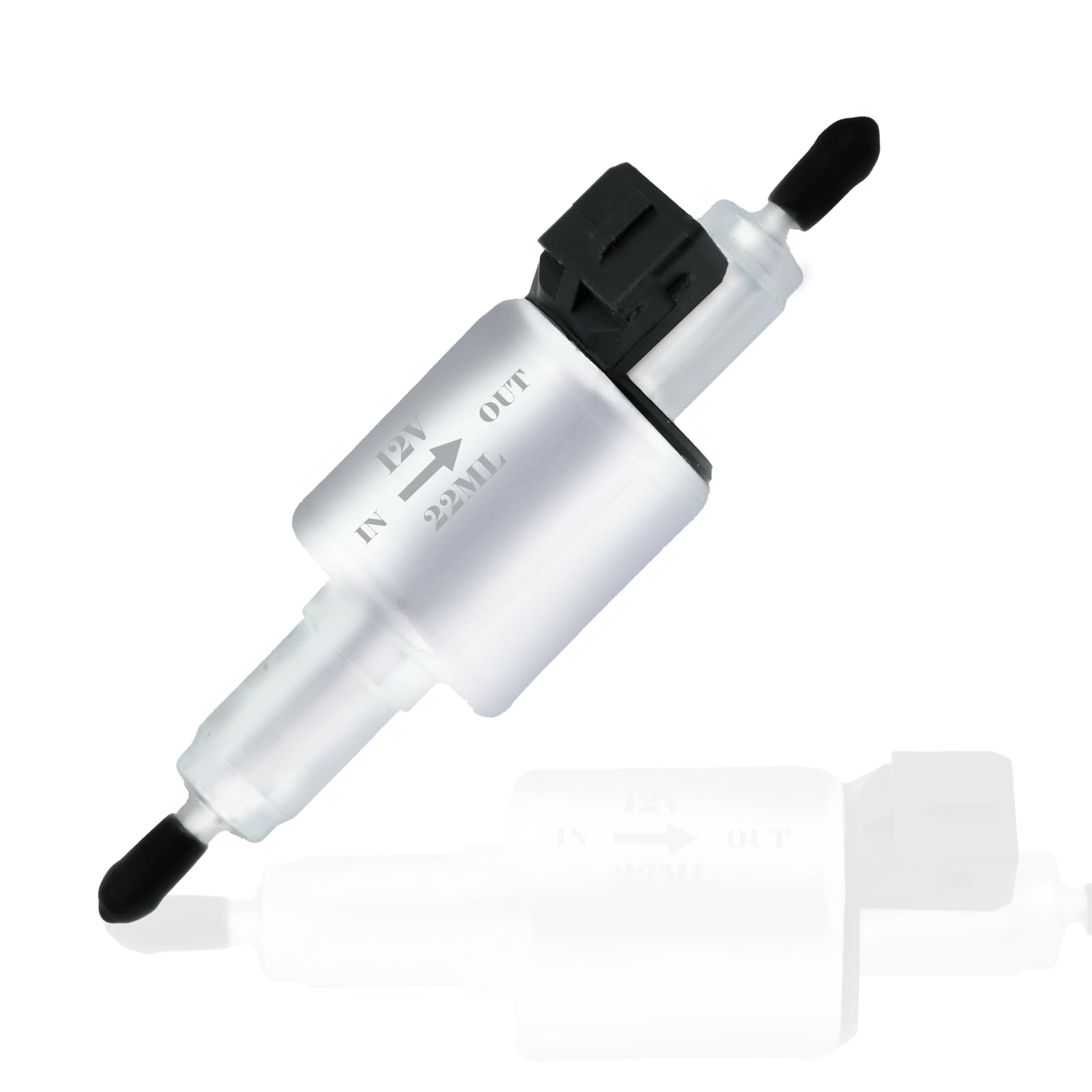 Fuel Pump 12V 22ML Pulse Metering Gas Inline Air Electric Fuel Pump Kit, Diesel Pump 12v Fuel Pump for 2-5KW Webasto Eberspacher, Stable Fuel Feeding, Durable & Easy to Use, Car 12v Diesel Pump