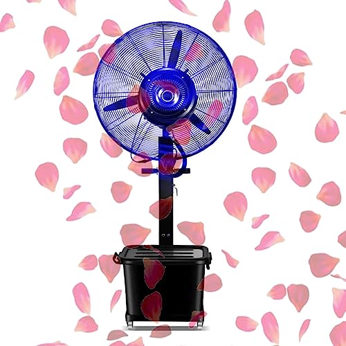 IYUESQ Ventilador de pulverización Industrial para Exteriores, con Tanque de Gran Capacidad de 42 litros, Ventilador de nebulización de Pedestal oscilante de 3 velocidades, Ventilador cir