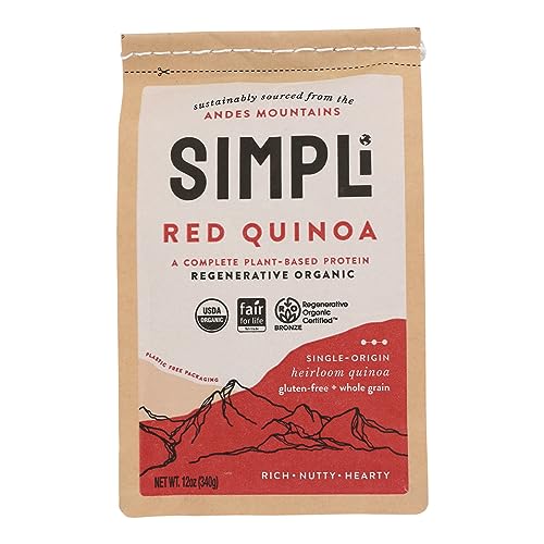 SIMPLi Regenerative Organic Certified ® Red Quinoa, 12 OZ