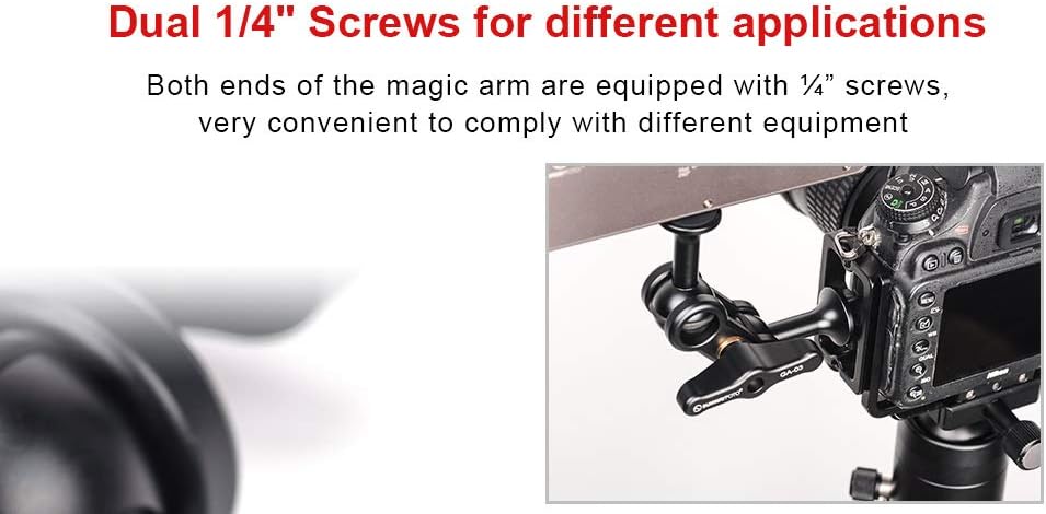 Sunwayfoto GA-03 Magic Arm Multi-Purpose Tripod Accessory Mount 1/4"