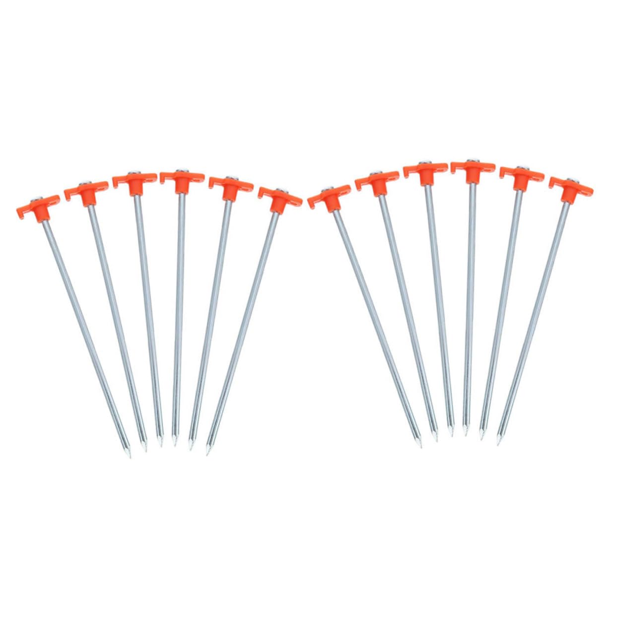 Anneome 12 Piezas Piquetas de Acero para Tienda Camping Resistente Viento para Duros y Arena para Playa y Excursiones al Aire
