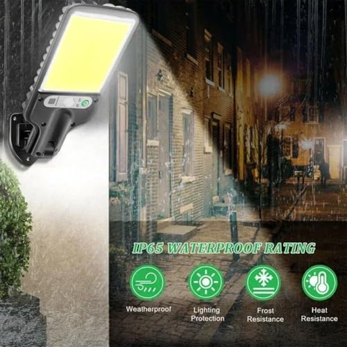 Farola solar para exteriores con sensor de movimiento e impermeabilidad avanzada 5