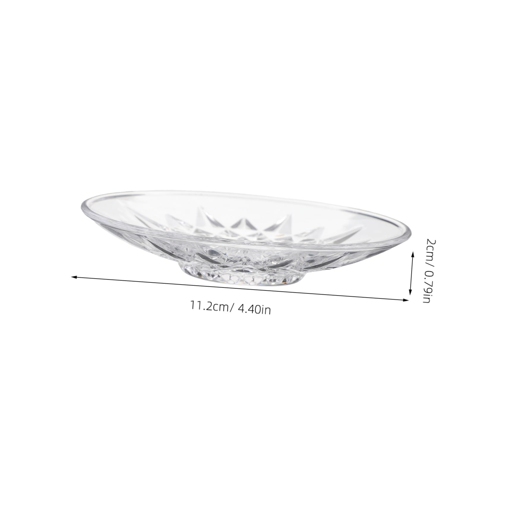 BRIGHTFUFU 4Pcs Glass Round Saucers Practical Condiment Bowls for Tea Coffee and Snacks Kitchen Dishes for Dipping Sauces and Seasoning Easy to Clean and Versatile Design