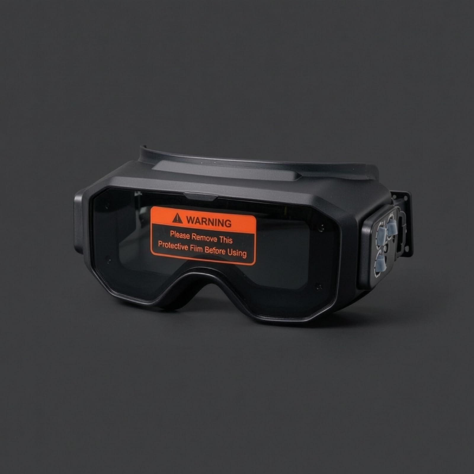 Milageto Protección Ocular para Soldadura Gafas Visor Pantalla Autoadaptativa con Lente Tintada Frente Película Protectora Desprendible Correa Ajustable