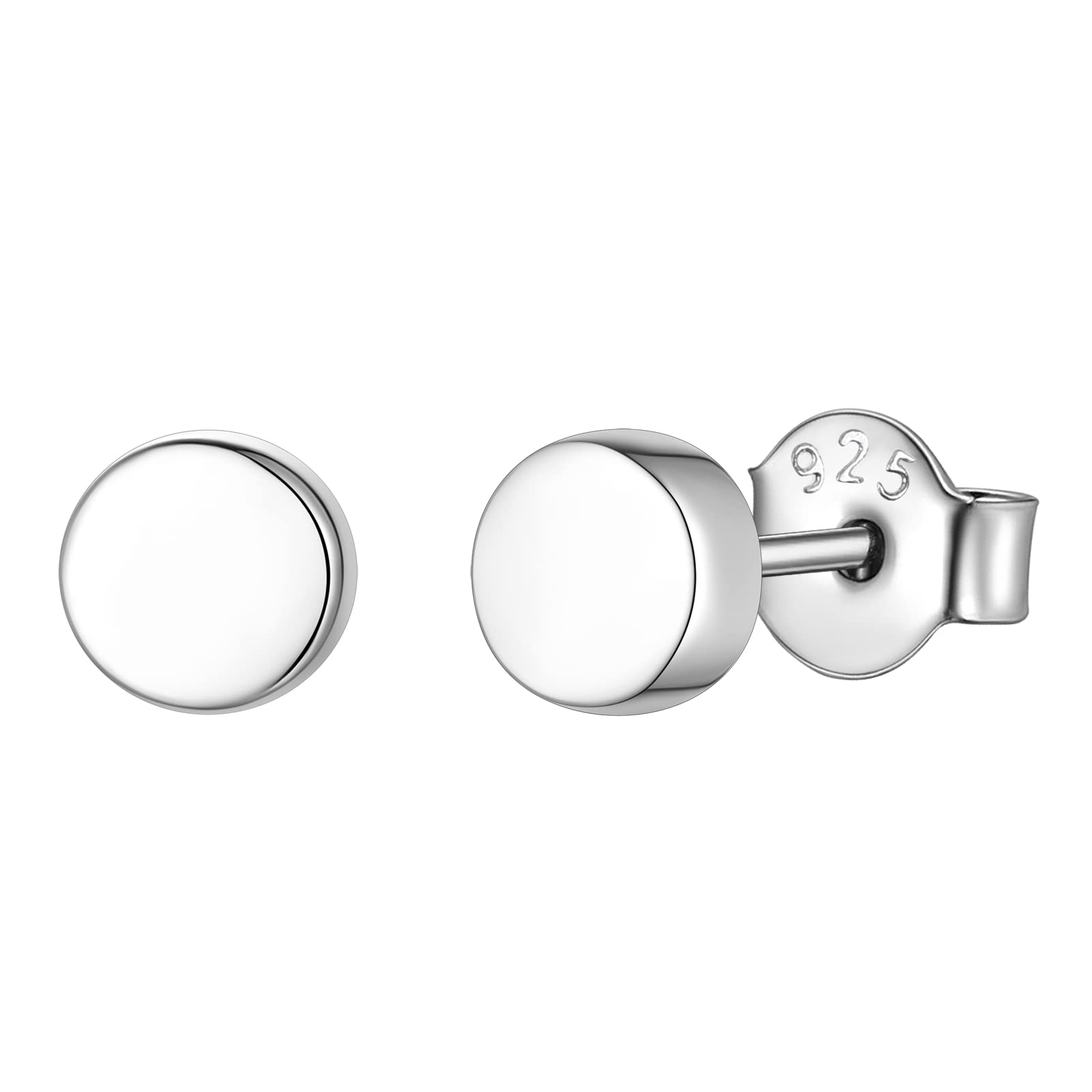 FindChic Cute Small Bar/Dot/Triangle/Butterfly/Lightning Studs Earrings Sterling Silver Minimalist Geometric Jewelry Gift for Women Girls, with Gift Box