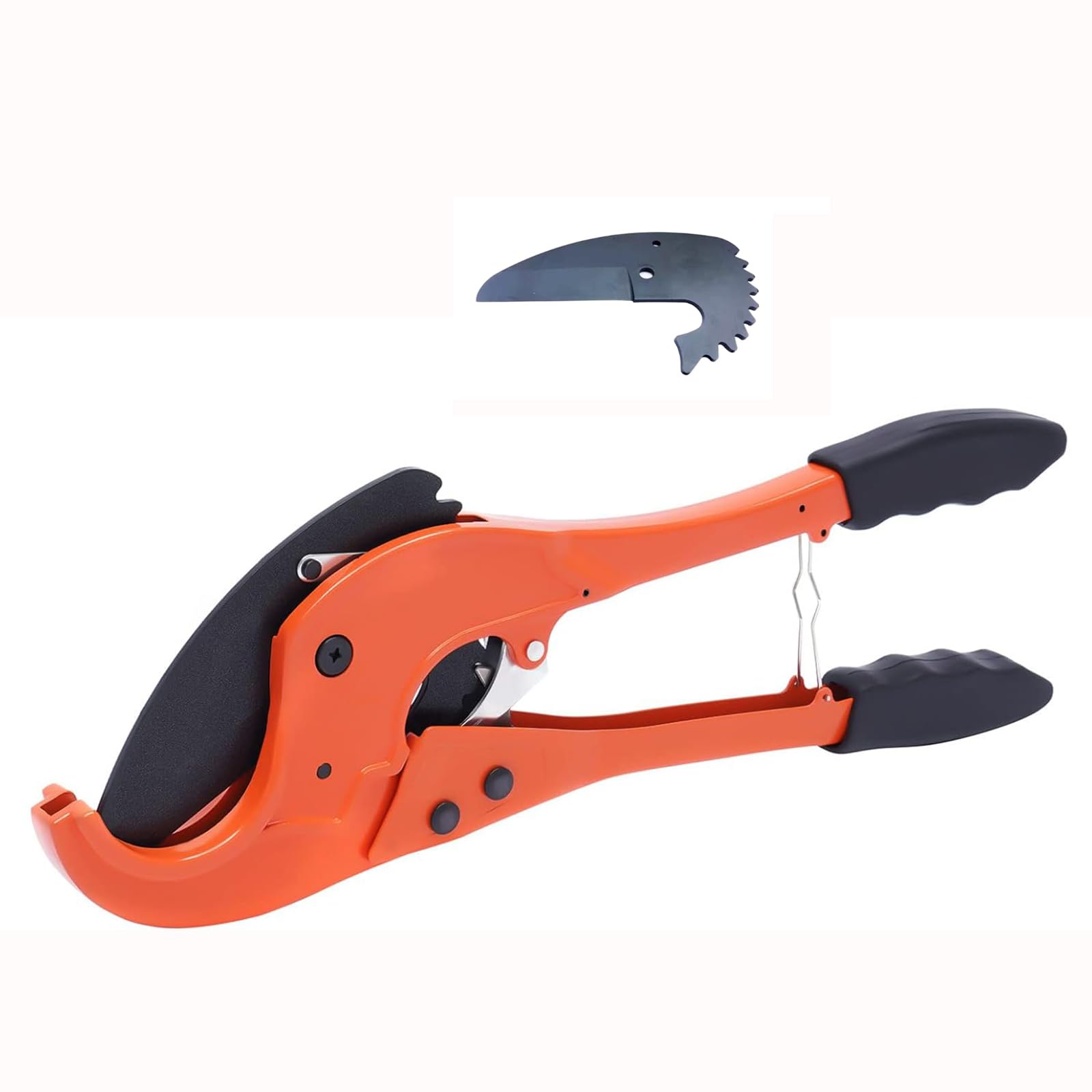 Cortatubos PEX PVC PPR Cortatubos Pesado Carraca Cortatubos 20-75mm Rango De Corte con Cuchillas Reemplazables para Bricolaje Doméstico, Mantenimiento, Fontanero Red,1