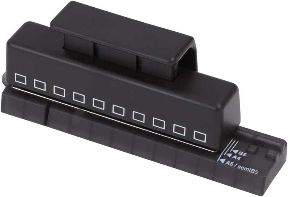 Lihit Lab., One-Third Punch 10 Holes Punch P-1601, Punch for Twist Notes(Japan Import)