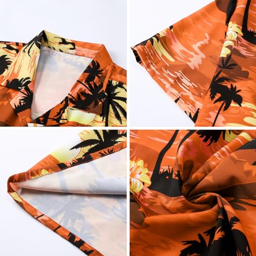 Image of SANGTREE 3 Piece Boy Outfits Short Sleeve Shirt and Shorts Set Beach Vacation Summer Clothes, 3 Months - 9 Years