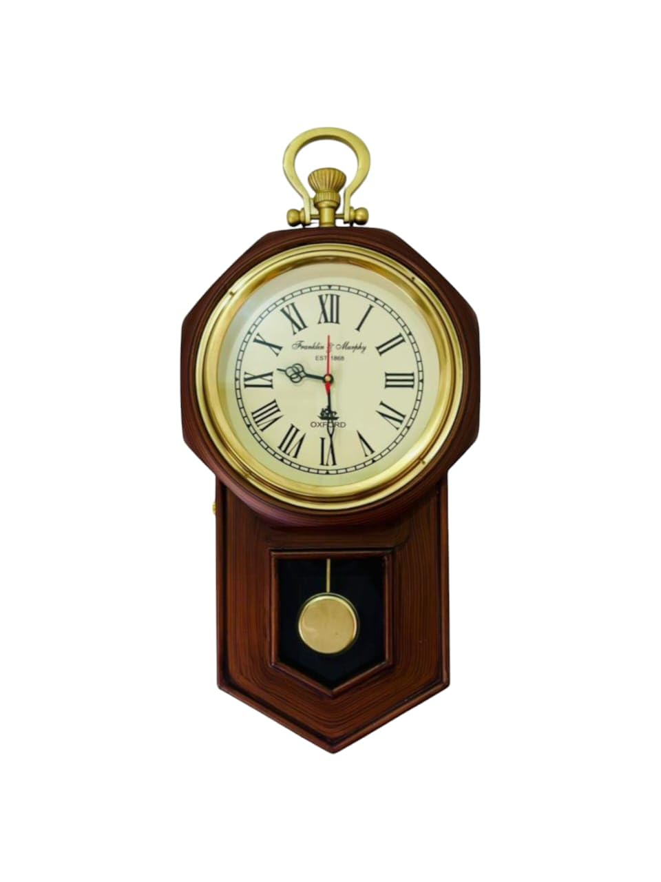 Franklin & Murphy Vintage Wall Clock - Pendulum & Roman Numerals -1 Franklin & Murphy Vintage Wall Clock - Pendulum & Roman Numerals -1