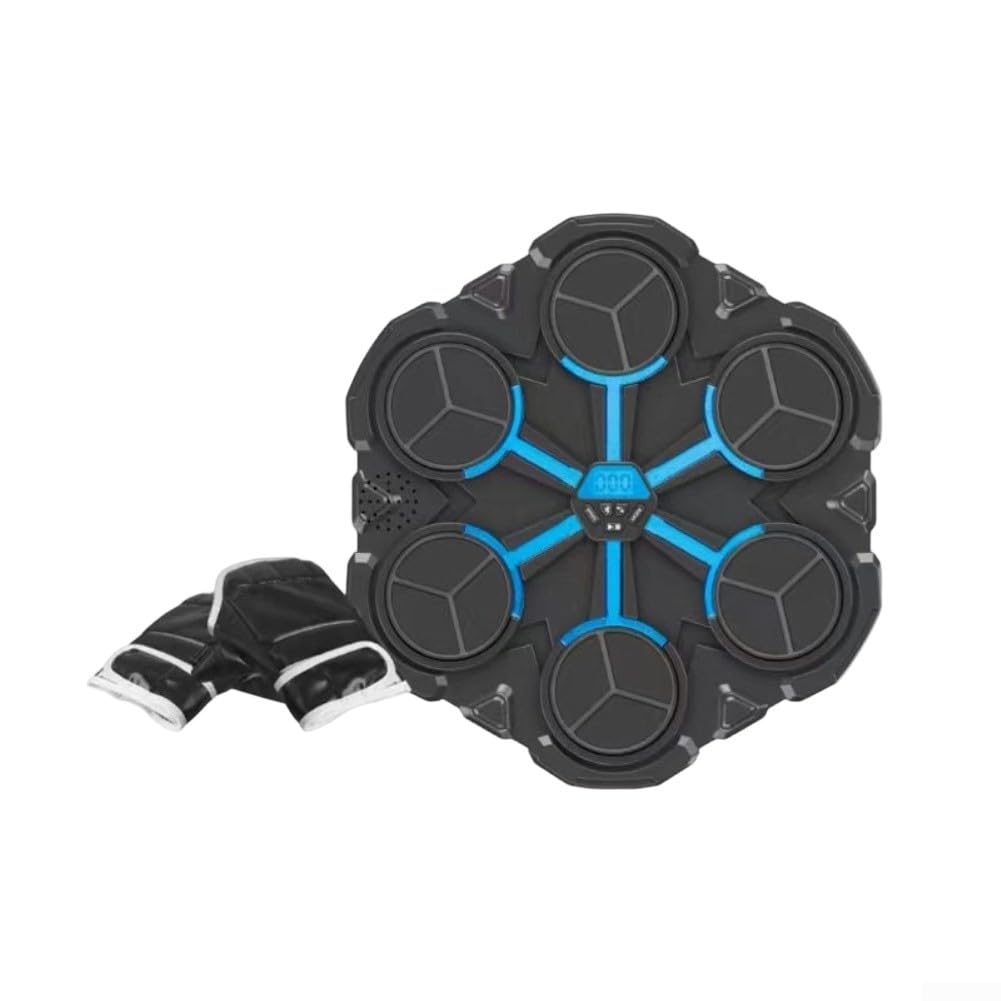 Musik Boxsack mit LED Zähler 3 Modi PVC | 3 Trainingsmodi, LED Punktezähler, motivierendes , PVC Material, inkl. Handschuhe