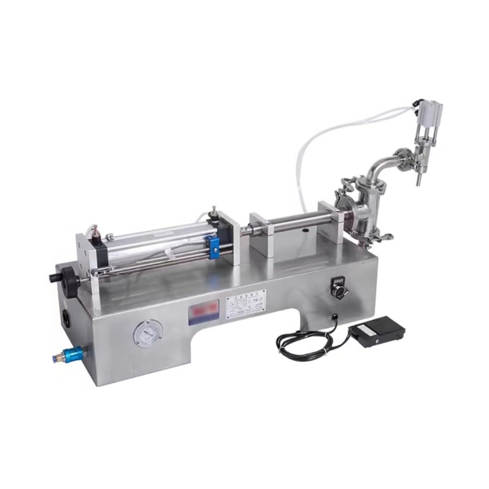 Liquid Filling Machine,Automatic Bottle Filler Horizontal for Liquid,Stainless Steel,Electric Pneumatic,10-30 Bottles/Min,Dispenser for Various Liquids(10-100Ml)