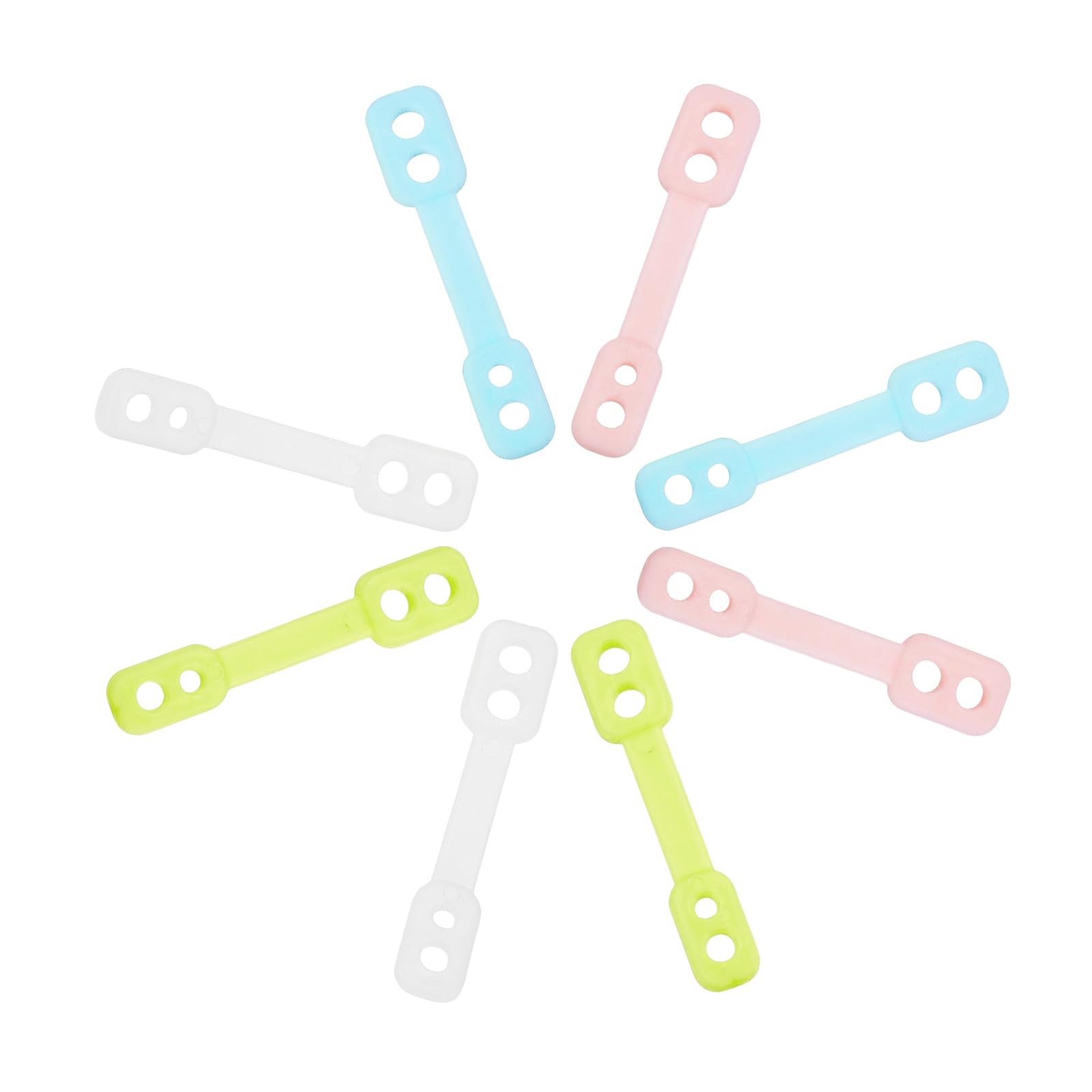 50 Pcs Windproof Washing Line Pegs, Non-Slip Silicone Outdoor, Mix Color