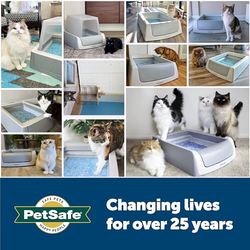 PetSafe ScoopFree Replacement Crystal Cat Litter Tray, Self-Cleaning Automatic Cat Litter Box Tray Refills - Dust Free Non-Clumping, Odour Control,Pack of 3, White, Blue - Image 6