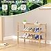 ROMGUAR CRAFT 3 Tier Bamboo Shoe Rack for Closet Free Standing Wood Shoe Shelf Storage Organizer for Entryway Small Space Stackable 27