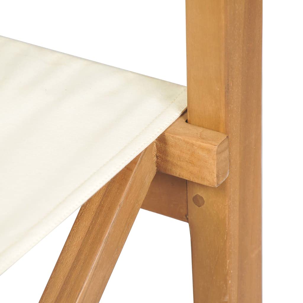 Artículos para el hogar, silla de director plegable, madera de teca maciza, muebles de traje