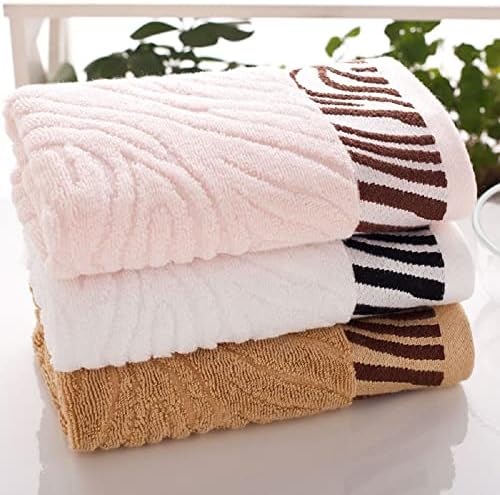 Kissvian Tiger Striped Bathroom Hand Towels Set, Absorbent Soft Bamboo Fiber face Towel for Home(3Pc, 13 x 29 Inch)