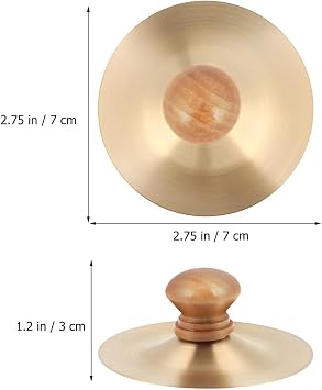 Finger Cymbals Hand Cymbals Percussion Musical Instrument for Kids Small Practice Cymbals for Dance Marching Family Entertainment 2.75 inch Pair