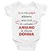 Puzzletee Body da Neonato io e mio Papà abbiamo una cosa in comune, amiamo la stessa donna - Festa della Mamma - Body Neonato Festa della Mamma - Body Neonato Divertenti - TAGLIA 0-6 MESI