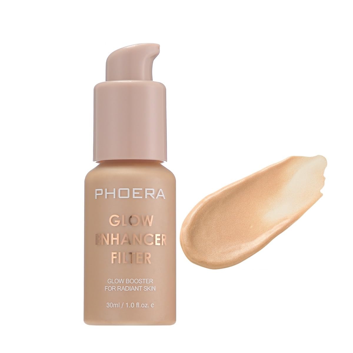 PHOERA Skin Tint Glow Foundation, Flawless Filter Effect Silk Perfect Natural Radiant Illuminating Foundation. (03 Medium)