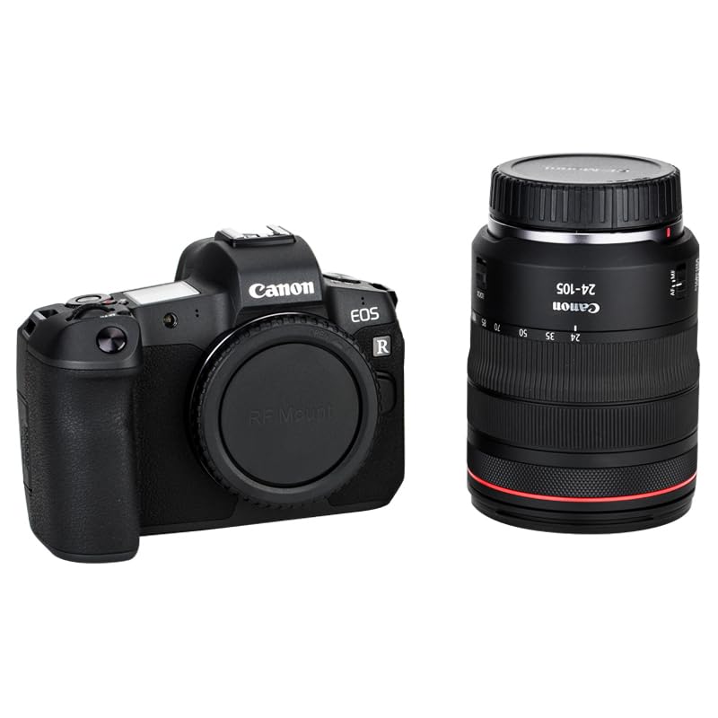 Image of JJC 2-Pack RF Mount Body Cap & Rear Lens Cover for Canon EOS R100 R50 R6 R5 | RF Back Sensor Dust Cap for Canon R1 R8 R6V R6 Mark III II R5 Mark II R10 R7 R5C R3 RP R Mirrorless Camera & RF Mount Lens