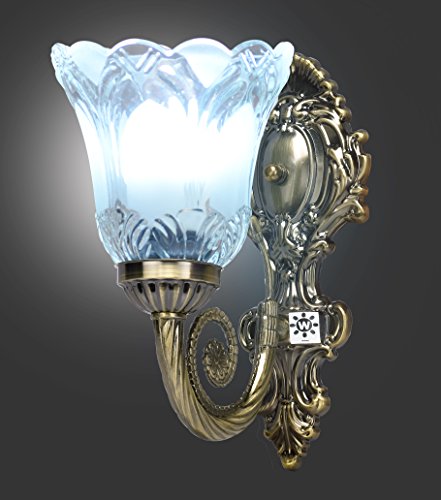Image of WHITERAY Black Antique Designer Imported Wall Light Wall lamp for Bedroom, Living Room,Kitchen, Bars, malls, Besides The Bed, Balcony Home Decoration ((1107 (Single), Without Bulb))