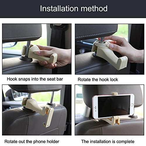 Crewell universale auto sedile posteriore gancio