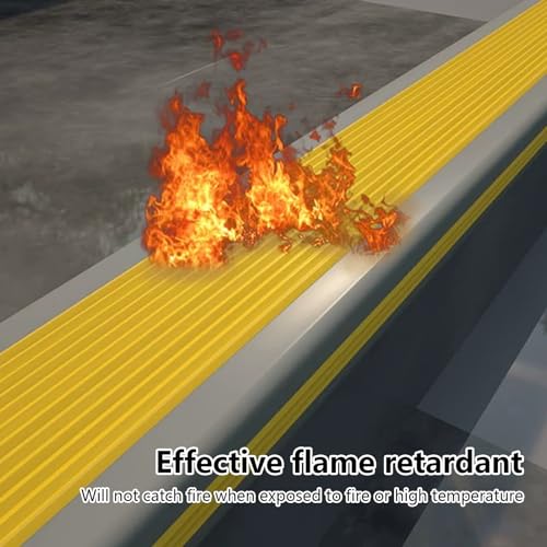 Protector de borde de goma autoadhesivo ignífugo e impermeable para escalón 5