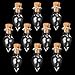 10Pc Mini Glass Bottle Tear Drops Jars Vials Wish Bottle