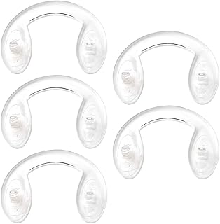 Sunshades Bhavya Optic Silicon U Shaped Screw-In Nose Pads,Eyeglasses Nose Pads,Glasses Bridge Strap/Saddle Bridge,Soft Si...