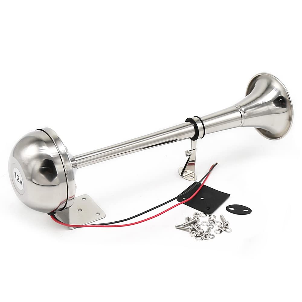 Tromba elettrica a tromba singola da 12 V. Tromba per barche marine. Tromba ad aria elettrica da 125 dB per auto, camion