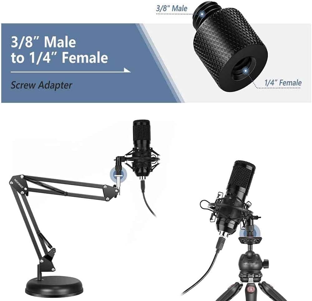 Image of SHOPEE 4 Pcs Aluminum Camera Screw Adapter Thread 1 /4 inch Male to 3 /8 inch Female and 3 /8 inch Male to 1 /4 inch Female Adapter Set for Camera Monitor, Tripod, Microphone Mic Stand Mount（4 PCS）