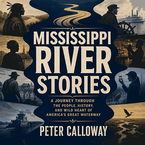 Diseño de la portada del título Mississippi River Stories: A Journey Through the People, History, and Wild Heart of America&r