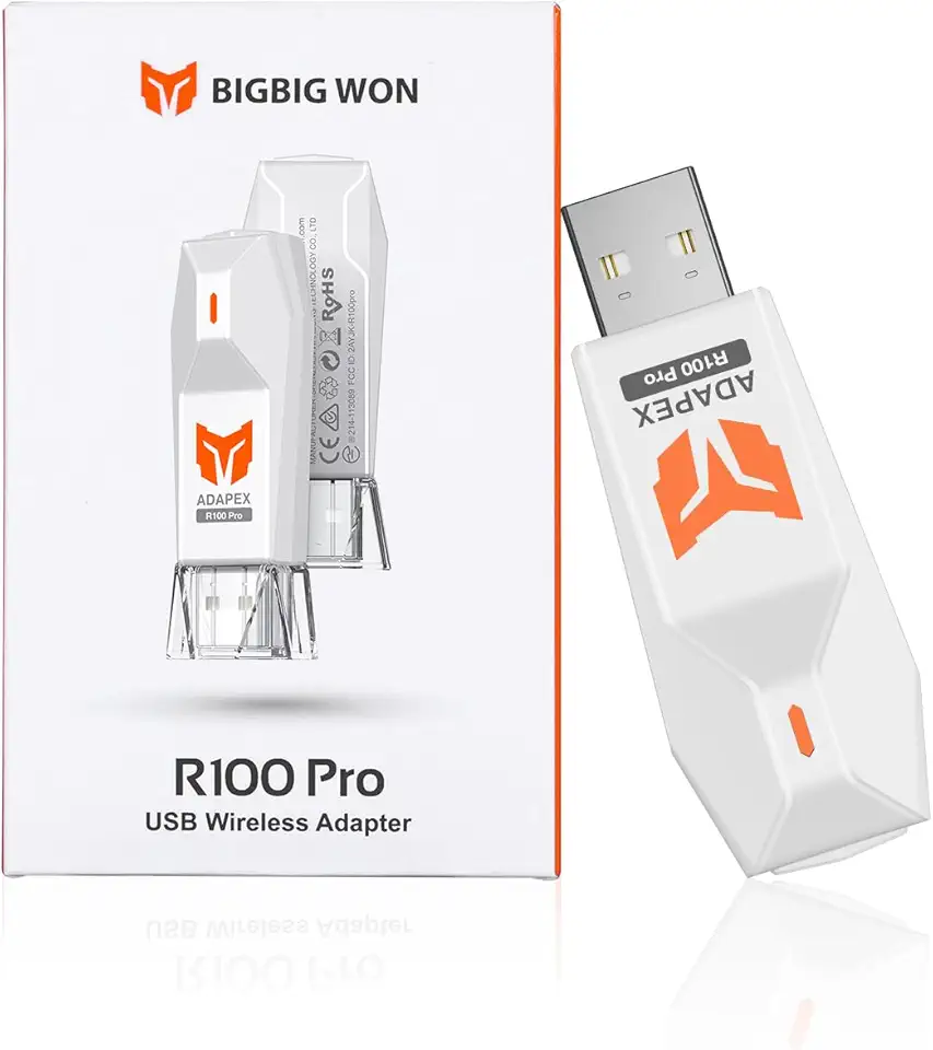 BIGBIG WON Adaptador de controle, adaptador Bluetooth para Xbox Series X|S/Xbox One X|S/Xbox Elite Series 2/Switch/PS5/PS4 no PC Win10&11/Switch/PS4, Turbo, adaptador sem fio de vibração para Xbox -