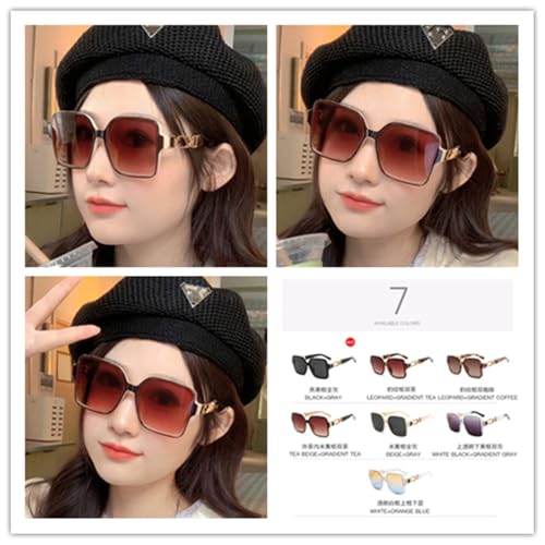 Big Square Sunglasses Hollowed Out Metal Wide Legs Sun Glasses Oversized3