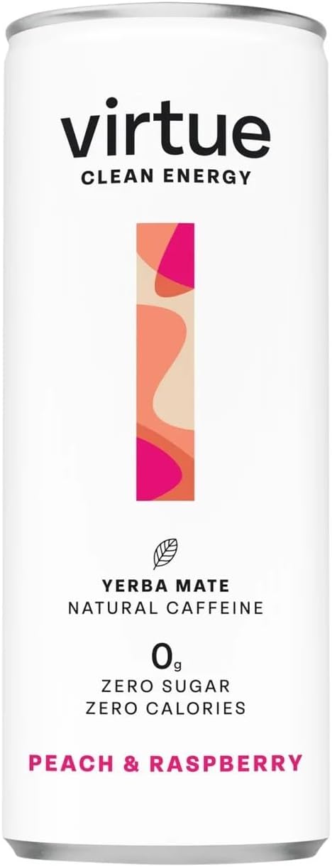 Virtue Clean Energy Peach & Raspberry Yerba Mate 250ml