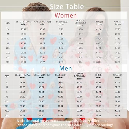 D-Story Custom Personalized Face Pajama Sets for Couple Matching Customized Short Pajamas with Photo Name Xmas Valentine Gift4