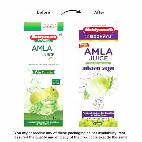 Baidyanath Amla Juice - Natural Immunity Booster enriched with Vitamin C | No added Sugar-1L (Pack of 2) - Image 3