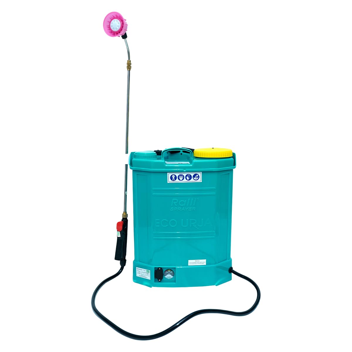 Ralli Battery Operated Knapsack Sprayer | Auto Cut - Off & Pressure Regulator Switch | 16 litres HDPE Tank, Suitable for 8Ah / 12Ah 12V Battery | 80 PSI Working Pressure | TTCFM Junagadh Approved-image-20
