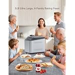 KBS 750W Programmable Bread Maker, Dual Heaters Bread Machine with 3LB Ceramic Pan & Fruit Dispenser,20-in-1 Stainless Steel Automatic Bread Maker Machine with Quiet Brushless Motor,15H Timer,3 Colors - Image 2
