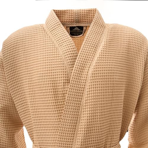 Image of BAGNO MILANO Women's Robes, Waffle Robes For Women, Turkish Cotton Bathrobes For Women (US, Alpha, Small, Medium, Regular, Regular, Beige)