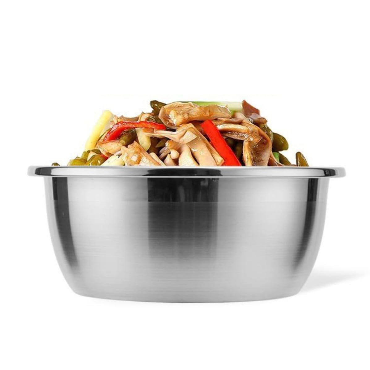 Bols à soupe en acier pour repas de famille, saladiers individuels Lurrose design arrondi